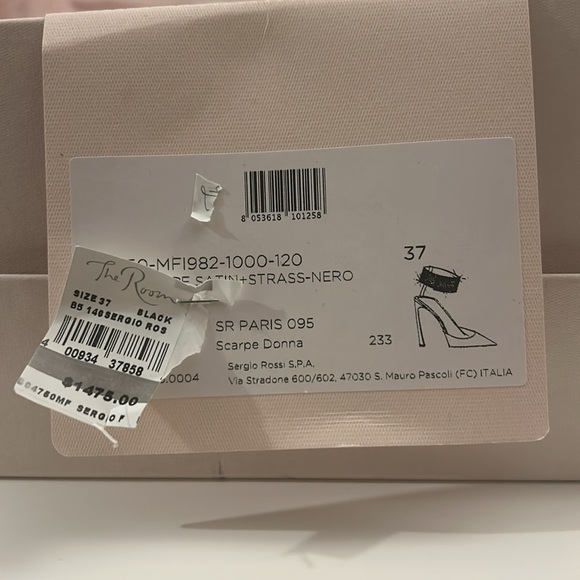 NWT Sergio Rossi Black Heels - SR Paris 095 - Picture 3 of 5